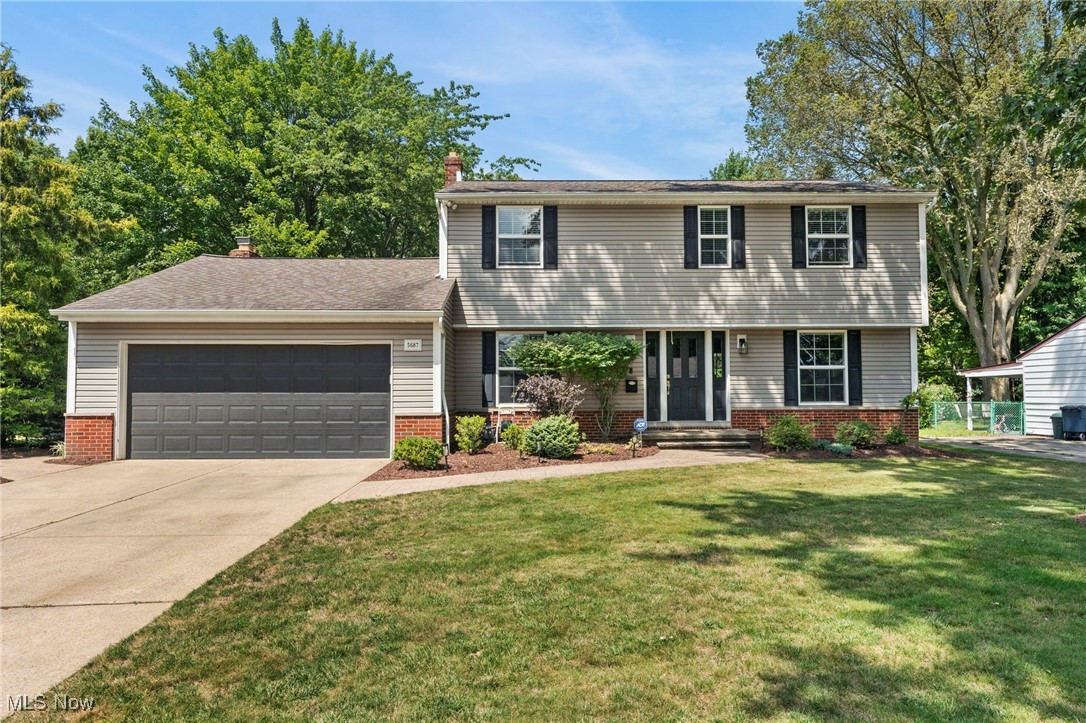 Welcome to your new 4 bed, 2.5 bath stunning updated home in Lyndhurst! Step inside to discover an inviting foyer that leads to an expansive first floor featuring all new flooring and fixtures. The heart of the home is the remodeled high end kitchen equipped with the top of the line appliances, sleek countertops and ample cabinetry perfect for culinary enthusiasts. Open to a large living room with fireplace, floor to ceiling windows that provides an abundance of natural light. The dining room with built in wet bar including a wine cooler and beverage center provides additional space for entertaining family and friends. Retreat upstairs to the master suite, offering privacy and comfort with its en-suite bathroom. Each of the additional bedrooms provide plenty of space for family and guests. The finished basement offers endless opportunities: playroom, gym or office space. Venture outside to your backyard oasis, designed for relaxation and entertainment. The stamped concrete patio with outdoor fireplace creates a cozy atmosphere. Don't miss out on this complete gem!