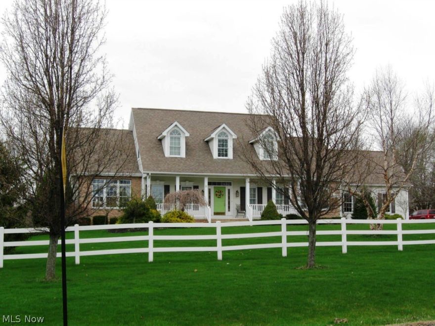 Gorgeous Immaculate Quality Built Cape Cod on nearly 1 Acre Lot in Desirable Hudson Neighborhood! Enter from Lovely Front Porch into Dramatic 2 Story Foyer w/Stunning Chandelier! Attractive Fluted Columns & Beautiful Upper Level Dormer Window add to the effect! To the right, Charming Living or Dining Rm w/Ornate Crown Molding & Exquisite Glass Double Pocket Doors! Dramatic 2 Story Greatroom w/Fireplace Wall, flanked by Floor to Ceiling Windows & Fluted Columns! Spacious Kitchen features Oversized Island w/Cooktop, Tons of Storage & Seating for 6. Delightful Window Bench Seat! Spacious Ceramic Tiled Dinette w/Attractive Cabinet & Sliders to Lg 16x16 Vinyl Deck, Overlooking Idyllic Backyard! Huge 1st Fl Master Ste Boasts Beautiful Oversized Windows, Spacious 10x7 Walk in Closet w/Skylight & 18x14 Glamour Bath w/Deep Jetted Tub, 2 Vanities, Attractive Fluted Column and Separate Water Closet & Shower Rm! Convenient 1st Fl Laundry/Home Office w/Storage & Built in Desk. 2nd 1st Fl Bed or Den