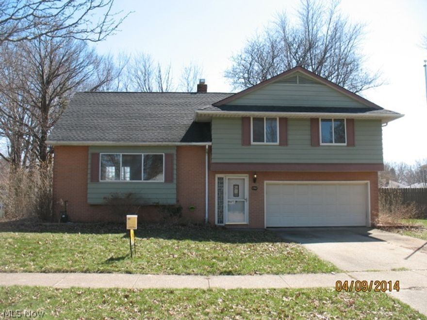 4 bedroom Split Level with 2 car attached garage. 1 full bath, 2 half baths. Family room. Dining room. Bank Owned. Buyers must be prequalified. Approval letter/ proof of funds & earnest money must be sent with offers. Property selling AS IS. Utilities on for inspection/appraisal are responsibility of buyer.