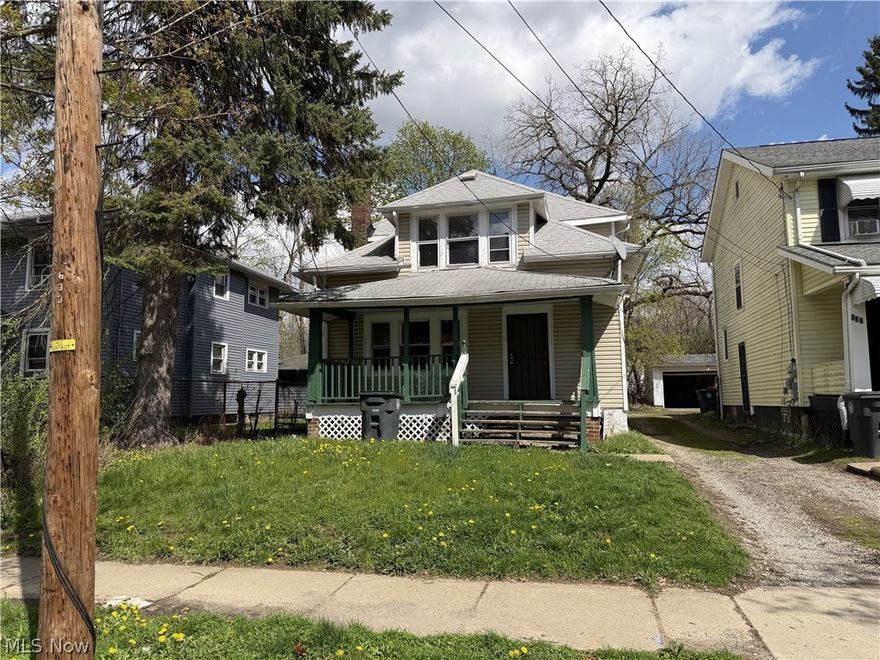 Great opportunity for investor or flipper, this 3 bedroom home features the following updates all made within the past 12 years - new roof, new central air condenser, supports added to front porch and repainted.   Needs full rehab, sold as-is.