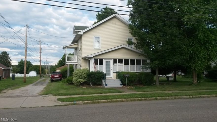 Home is situated on two lots; 50 x 155 and 25 x 155; Radon Mitigation system installed in 2009; All appliances stay including washer and dryer; Front porch is enclosed; Large back deck; Shed and swing set stay; Two furnaces; Central A/C on 1st Floor with window unit on second floor. Water averages $68/month; Gas average in the summer is $24-winter $145; Electric average $115; Hot water tank is rented. Motivated Sellers.