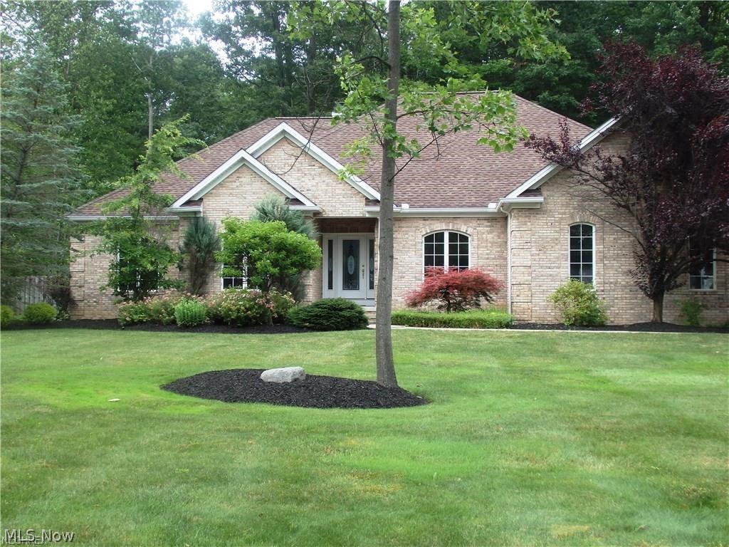 Beautiful sprawling ranch, meticulously maintained situated on a storybook park like setting. Secluded fenced in rear yard surrounded by a virtual forest of trees, offers privacy for entertaining and relaxation, plus a wonderful play area for your children and pets. The home features an excellent floor plan with secluded master bedroom and master bath with cherry wood vanity, jetted tub, and spacious tiled walk-in shower. Huge unfinished lower level offers an excellent opportunity for additional living space, rec room, storage, additional bath, and much more...The kitchen offers beautiful granite counter tops with under mount sink. Dine at the breakfast counter while enjoying the picturesque views of the backyard. Formal dining room has tray ceiling and crown molding. Vaulted ceiling and brick fireplace with built in shelving makes the living room warm and inviting. The fourth bedroom can also be used as office or exercise room. Be the first to see this charmer. Don't miss out!!!