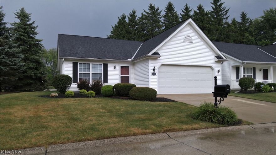 As you enter this move-in ready ranch condo you will find a nice size bedroom or office area with double closets and hall bath.  Continuing on is a spacious living room/dining room combo with the dining area right off the kitchen that offers a breakfast bar for quick meals or plenty of room for a nice dining room table.  Sliding doors lead from here onto the patio ready for the grille and outside entertaining. The master bdrm has a large walk-in closet and roomy master bath.  The kitchen is open to the living rm/ dining rm and offers all appliances and a pantry closet.  The refrigerator and garbage disposal are new.  There is a convenient laundry room (not a closet) with a wash tub and down the hall are heating & hot water units and another closet.  This all brings you to the 2 car attached garage.  The corner lot gives you more privacy and yard area.  The freezer in the garage is only 3 yrs old and stays!  Don't miss out on this home with easy access to I 90 and not far at all from th