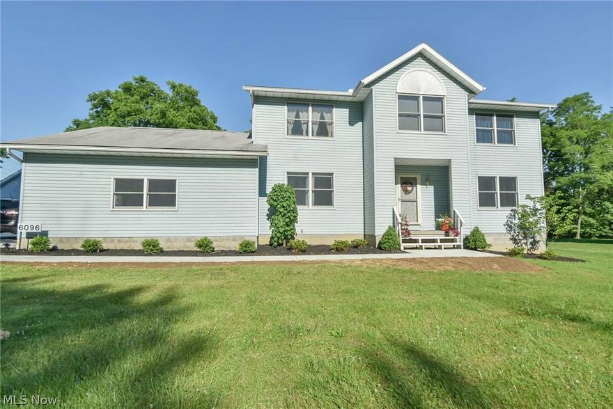 Private Home & Country livingin the Poland School system..but being very close to shopping, restaurants and grocery stores. 2.19 Acres of property surround this 2 Story home with almost 2500 Sq Ft of Living space.  New driveway and the new front walkway lead to the Front door. Inside the Foyer on the left is a Formal Dining Room with solid Walnut stained Hickory flooring.  All the rooms are very nice sized and this home has a comfortable floor plan for entertaining.  Anderson Windows, new Trane Heat Pump, 12 Course basement, 200 Amp service panel. Electric Budget $200 per month.  Master Bedroom has solid 3/4" Cherry flooring, walk in closet and Master Bath with whirlpool tub. 3 other Large bedrooms.  So many Cabinets and a pantry for storage in the Kitchen, the Dinette area is roomy and accessible to the Family Room(having solid wood Maple Flooring) and Kitchen, which are all opened up to each other.    Access from the Family Room to the outside has  a double all glass door to view  th
