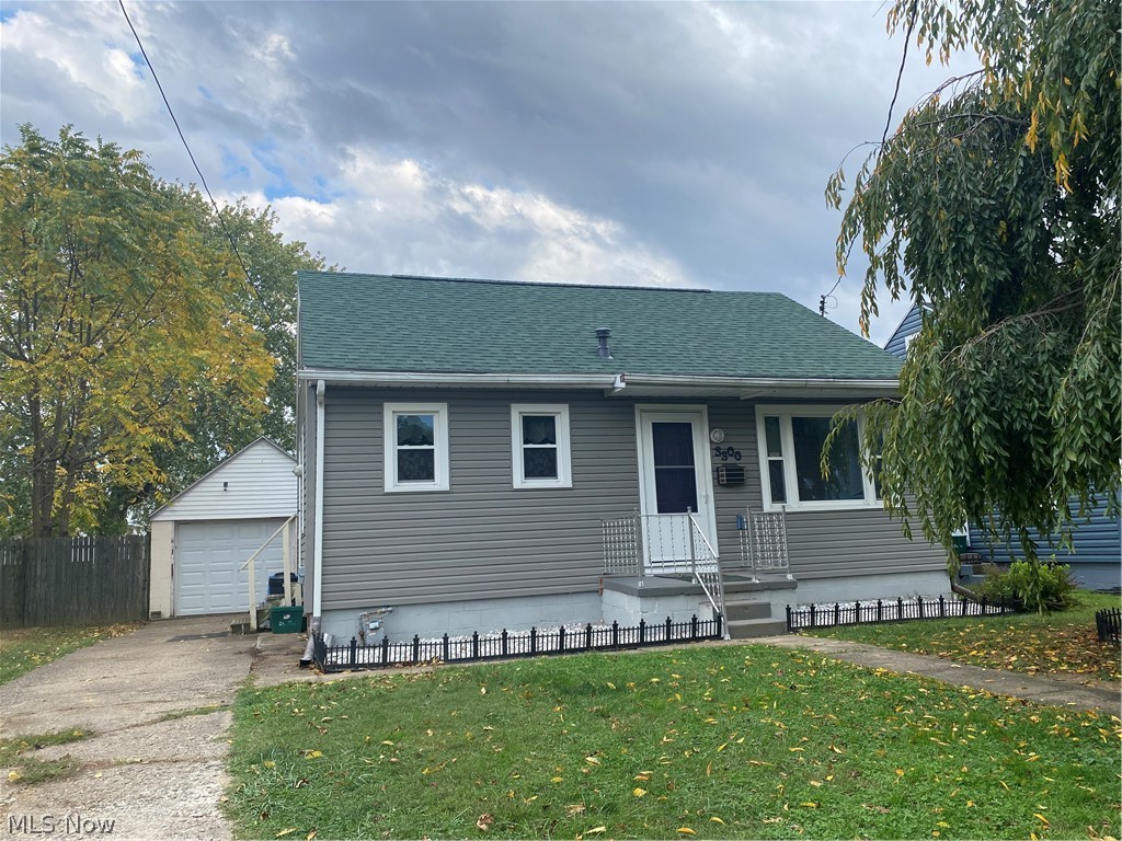 This Charming Story & a half home sits in a very quaint Vienna neighborhood. Beautiful Weeping Willow in the front yard & level fenced backyard with Newer Vinyl Fencing. New Roof, Newer Windows & Siding, 1 Stall detached garage & a 17X8 Covered patio on the back of the home.LR, Eat-in-Kitchen 2 beds, full bath & some Hardwood Floors on the main level. Large 3rd bedroom upstairs, & a full unfinished basement that could be finished for more square footage. So many possibilities.