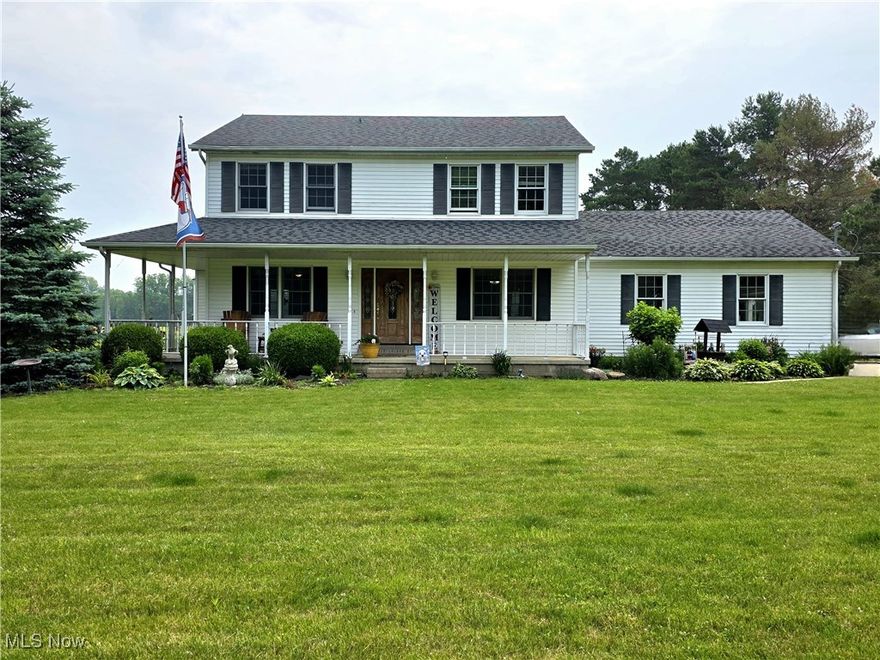 Welcome to 6116 Barnes Rd in beautiful Vermilion, Ohio! This stunning 4-bedroom, 2.5-bath colonial offers over 2,300
square feet of comfortable living space and sits on more than 5 picturesque acres,perfect for those craving both space
and privacy. Less than 25 years old, the home greets you with a charming covered front porch and features an open
floor plan with easy-flowing living areas, laminate floors, and a cozy gas fireplace. The oversized garage boasts extra tall ceilings, providing ample room for storage or a workshop. Step out back to enjoy a massive wood deck, an aboveground pool, a ½ court basketball court, and a playground?ideal for entertaining or relaxing with family and friends.
There's even a chicken coop for hobby farmers!
Inside, you'll find a convenient first-floor laundry area and all 4 bedrooms located upstairs, featuring a spacious
owner's suite complete with a double-bowl vanity, stand-up shower, and a luxurious corner jacuzzi tub. The unfinished
basement offers endless possibilities for custom updates and additional living space. All appliances stay, making your
move-in seamless. The current owners are also offering a 1yr Home Warranty for peace of mind! Nestled between
downtown Vermilion and Huron's Nickel Plate Beach, this location is a dream!! Just a 10-minute walk to Lake Erie and
close to fishing, boating, dining, and more. Schedule your private tour before it's too late!