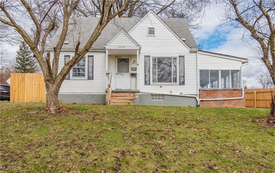 Welcome to this charming move-in-ready Cape Cod home! As you enter, you'll be greeted by a spacious living room, perfect for relaxing or entertaining guests. The kitchen boasts beautiful LVP flooring and newer stainless steel appliances, adding both style and durability to the heart of the home. On the main level, you'll find two generously sized bedrooms and a beautifully remodeled full bathroom with new LVP flooring, new shower, and new vanity. The upper level features a large and private owner's bedroom, offering the perfect retreat. The partially finished basement provides ample space for a family room, playroom, or additional entertainment area, complete with a full bathroom for added convenience. Enjoy the outdoors on the enclosed porch or in your oversized backyard with a new wood privacy fence - ideal for outdoor gatherings. Notable updates include: new furnace 2024, newer carpet, fresh paint, and a newer hot water tank 2022. Don't miss the opportunity to make this your new home!