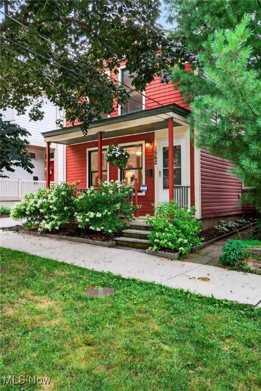 Experience the charm of historic Ohio City and the vibrant Hingetown area in this beautifully updated 2-bedroom, 1.5-bath Colonial. Nestled on a classic brick side street, this home blends timeless character with modern comfort. Beautiful updates are featured throughout. A welcoming covered front porch sets the tone, leading into an entry foyer that opens to a spacious family room—ideal for a home office or library. Continue into the cozy living room filled with natural light. A dedicated dining area connects seamlessly to the kitchen and large pantry.

The kitchen is bright and inviting, featuring a peninsula for casual seating, ample cabinetry, beautiful countertops, and space for coffee appliances. Stainless appliances and a sleek stainless sink complete the design. The first-floor bathroom also includes an enclosed laundry area for convenience. An extra-wide staircase provides easy access to the second level, where you’ll find another full bath, a generously sized primary bedroom with ample closet space, and a second bedroom with great storage and abundant natural light.

Enjoy a private, fenced-in backyard with a privacy gate. A door from the kitchen opens to a covered back porch and then to a gorgeous deck, creating a fantastic space for outdoor entertaining. Bistro lights add a warm touch, and the deck transitions to a gravel area ideal for a fire pit. A storage shed is also included for additional convenience.

Located near neighborhood cafés, restaurants, boutiques, art galleries, and public transportation, this home combines modern amenities with a prime urban location. Don’t miss this incredible opportunity—schedule your showing today!
ACCEPTED OFFER. WAITING ON RELOCATION COMPANY TO SIGN DOCS.