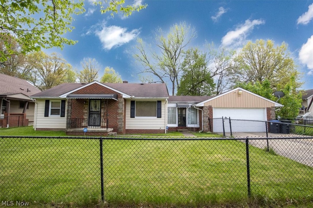This cozy Akron Ranch home will move you. Featuring two bedrooms and one bath, this home offers a lot of living space in a fabulous easy-care package; a lovingly-maintained first time or right-sizing home! The fully applianced kitchen is perfect for entertaining, and features oak cabinetry with loads of storage space and prep area, plus a convenient peninsula countertop and formal space for dining. In the bathroom a jetted tub to soak your cares away. Gleaming hardwood floors greet you in the living room, a partially finished basement with laundry hookups awaits downstairs, and a large fully fenced yard round including a deck, concrete patio and breezeway to enjoy the weather on. Conveniently located near west Akron, Highland Square, and downtown, plus shopping, dining and amenities.