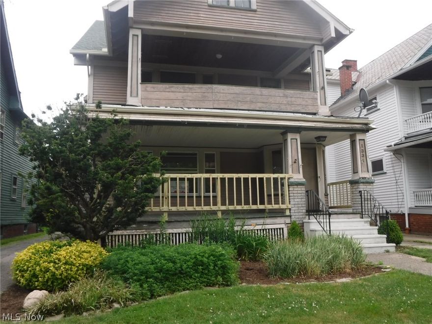 Great Opportunity to generate income in this large two-family! Live in one unit and rent the others. Many features make this property an ideal investment including hardwood floors, original woodwork, built-ins and relaxing covered porches on each level. Add your finishing touches to this property.This is a Fannie Mae HomePath property.