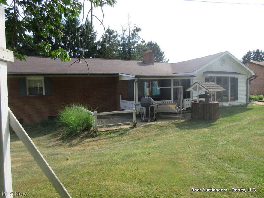 TUESDAY SEPTEMBER 29, 2015 @ 5:00 P.M. ~ Spacious brick ranch home built in 1966 on a ½ acre lot. Full eat in kitchen with built in oak cabinets, tile floors, tile counter tops and appliance garage. Carpeted formal dining room, Large family room the addition (circa 1995) with LP gas wall mount heater and  large window to back yard, outside access and Large living room with bow window, brick fireplace with natural gas insert, built in oak bookshelves and oak trim. Formal front entrance with tile floor and closet. 1st floor laundry room with LP wall mount heater. Large bath with tile floor, Jacuzzi tub, tile surround, walk in shower and built in vanity area. 3 carpeted bedrooms with closets and maple trim. Large linen closet; hardwood floors throughout. ½ bath on 1st floor with tile floor and counter. Full basement with concrete floor, kitchen and bedroom in basement with built in cupboards. Possible 2nd full bath in basement. Natural gas hot water tank. Natural gas forced air furnace (1