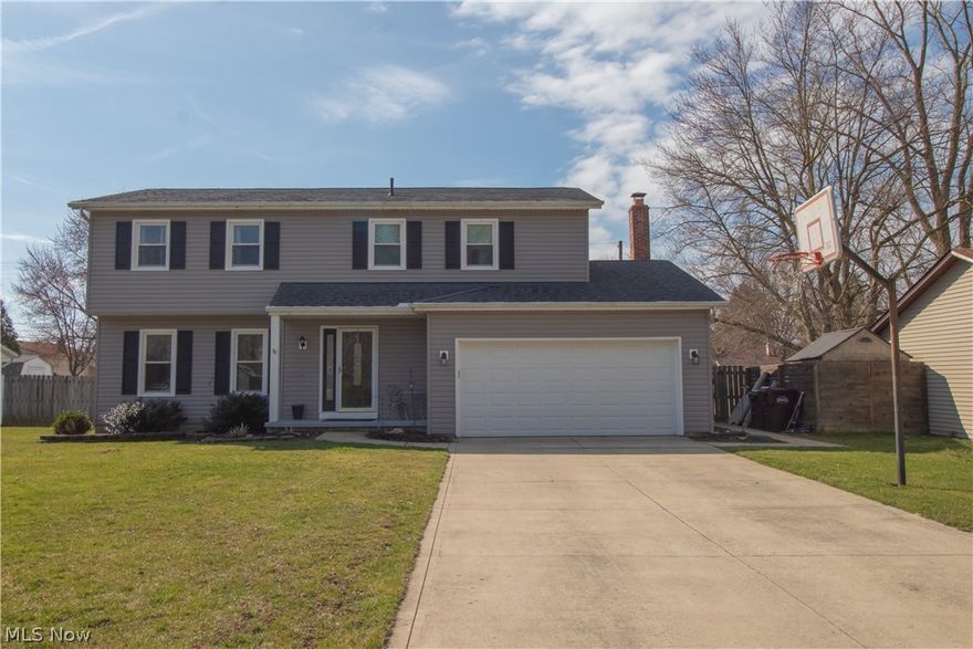 The perfect house to entertain for the summer!  Well maintained 4 bedroom 2 1/2 bath colonial situated on a quiet cul-de-sac in a great residential neighborhood. A spacious kitchen boasts tons of storage, including an island and a breakfast nook to sit and drink your coffee or have breakfast.  The family room on the main floor has a cozy wood burning fireplace and has a patio door leading to the spacious back yard that is fully fenced in. Campfires and BBQ's are a must for the summer!  4 spacious bedrooms and 2 full baths upstairs.  Master bedroom has a master bath with walk in closet with plenty of closet space.  Large lot with nice curb appeal. Plenty of storage space.  All you have to do is move right in and enjoy.   Easy Interstate access.  Home warranty added for your additional peace of mind.  Call to schedule your private showing of this lovely home today before it's gone!