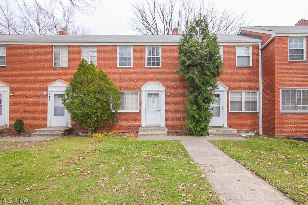 This updated townhome offers a charming first home or perfect opportunity to downsize! The home has beautiful hardwood floors throughout, as well as fresh paint and plenty of space. Downstairs you'll find an open living area with large windows to let in bright natural light. The living area flows naturally to the dining and kitchen. You'll find access to the back from the kitchen and outside is the perfect place to set up a patio table for enjoying summer cocktails or morning tea! Both bedrooms are upstairs, along with the full bath. They have hardwood floors and closet space, not to mention the linen cabinet in the hallway. Plus there's a full basement with room for laundry, storage and even a work space! The home is in a great Euclid location as well! It's just a short distance to Lake Erie, and near many parks, the library, schools and within easy distance to highways! With so many great features on offer, you'll want to make this your new home today!