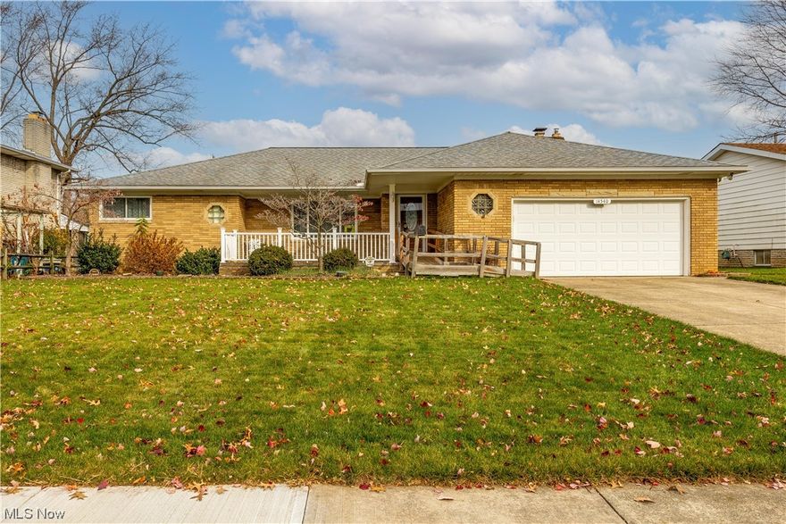 Welcome to this solid well kept brick ranch located in the heart of Middleburgh Hts.  This home offers 3 bedrooms, 1 full and 1 half bath, living room, formal dining room, eat in kitchen, family room with gas fireplace, enclosed back patio, and full finished basement. The eat in kitchen is updated, offers lots of counter space, newer appliances and additional built in cabinets for extra storage.  The basement features a large rec room, bar area, work room, multi purpose room, large laundry area, tons of built in storage cabinets and walk in pantry. Addition features include an attached 2 car garage with an attic and storage cabinets, a large front porch, shed and newer roof (appox 5 years).  Close to shopping, restaurants, and highways.  Call today to schedule a private tour.