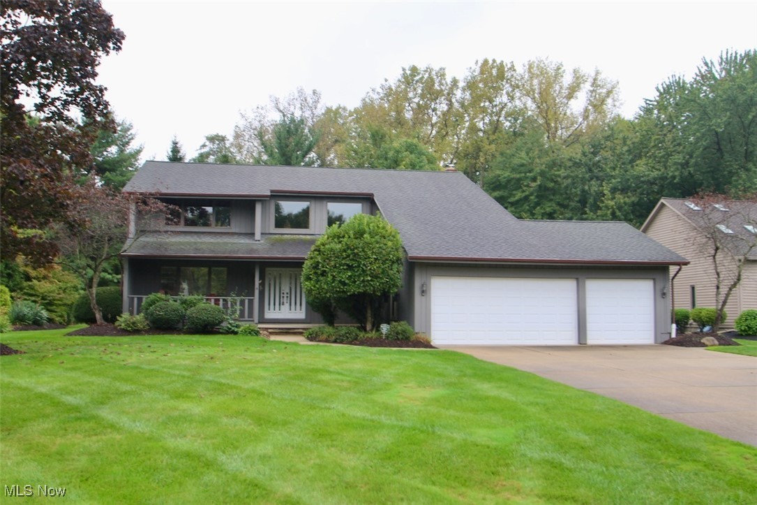 Huge Contemporary Colonial Home with a two story foyer and a lovely yard. Front living room looks out to a cozy front porch. The Dining Room opens to the 4 season room with vaulted ceiling, ceiling fan and skylights. Kitchen features an eat in area, loads of cabinets and counters, a huge pantry, a center island and a long counter/bar top overlooking the Family Room. Family room has a large bring gas fireplace andf opens to a brand new 3 section deck that can be accessed off the family room and the 4 season room. Home has a First floor Laundry with a utility sink and cupboards and a large coat closet. Access to the Full unfinished basement and the attached 3 car garage is off utility room. Updated Half and Full bath. Upstairs full bath features a large counter with double sinks. Master Bath was completely remodeled to included a jetted tub, granite counter, huge glass shower and a lovely 11' x 3' his and hers walk in closet. Bedrooms all have oversized closets. All appliances will be staying. KGuard Gutter system installed 9/2020. Sump pump with battery backup House was hardwired for a generator. Furnace 2009 and A/C replaced in 2020. Home has an irrigation system as well. America's Preferred Home Warranty provided