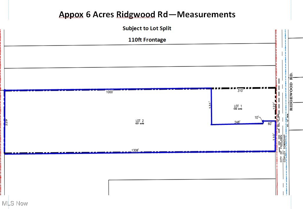 V/L - 6 Acres Ridgewood Road