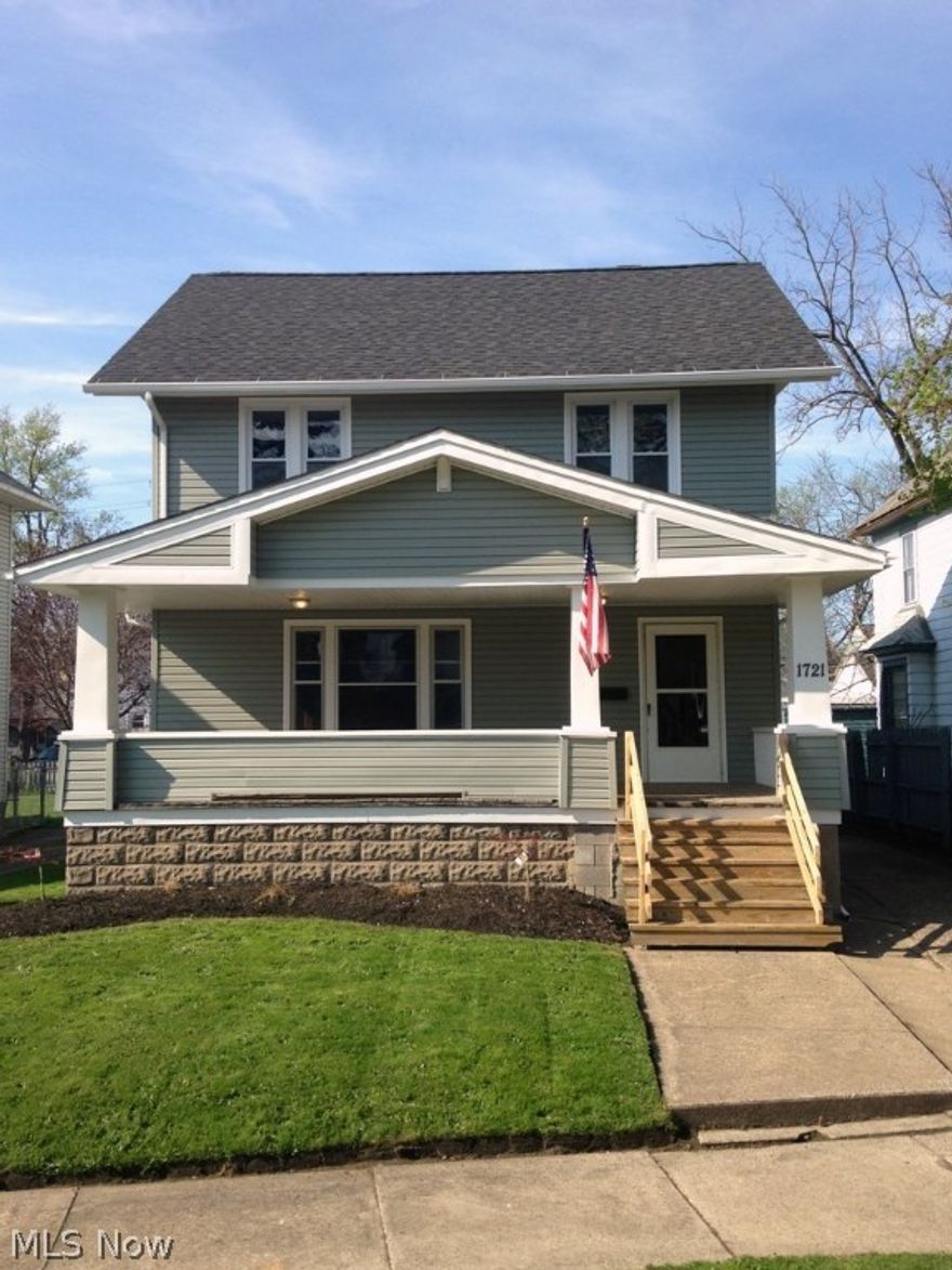 Looking for an old style home with charm?  This completely remodeled home has what you are looking for!  New in 2014/2015 -  windows, paint, kitchen, hot water tank, furnace, bathrooms, and glass block windows in basement.  Roof was done in 2010.  This home has a first floor bedroom and 1/2 bath.  The hardwood floors have just been redone - be the first to enjoy them.  Also new in 2014/2015 - vinyl siding, gutters and landscaping... too much to list!  Check it out today!