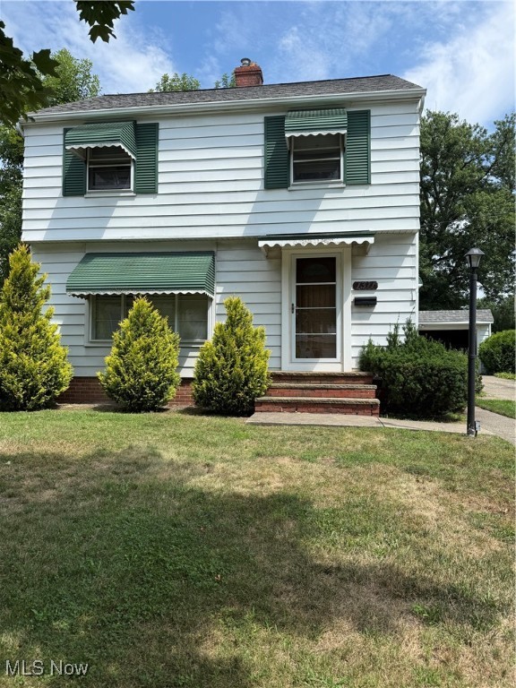 Welcome home to this 3-bedroom Colonial offering timeless style and modern comfort. The inviting living room features hardwood floors and a cozy fireplace, perfect for relaxing evenings. A formal dining room flows seamlessly into the kitchen, making space for easy entertainment. The 10x7 Sunroom is off the dining room. Enjoy the extra living space in the finished basement rec room. The second floor has three bedrooms and full bathroom. The home has a two car detached garage. This great location is close to shopping, dining and convenience. This home is priced to sell!