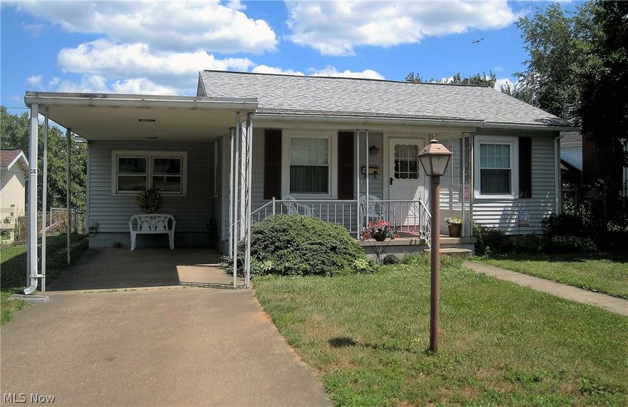 Charming one floor home in a great North Parkersburg neighborhood! 3 bedrooms, 2 full baths, bedrooms have hardwood floors.  Living room and family room!!  This home is larger than it appears from the exterior view.  Detached garage is suitable for storage or workshop.  Fenced backyard!  Eat In kitchen and separate dining room!!!  Ready for a new owner!!!