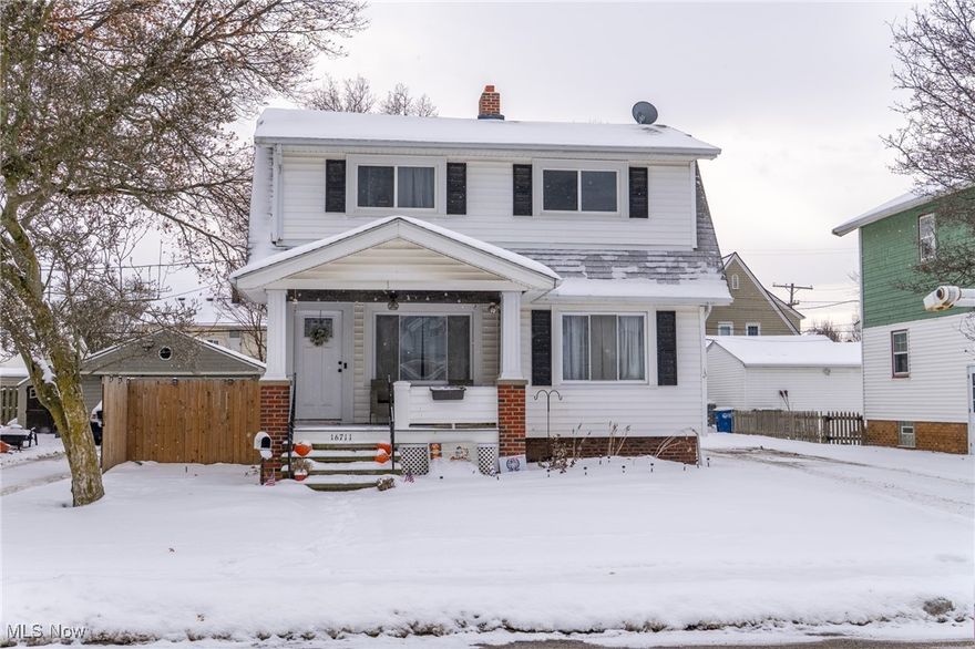 Move right into this stunning, 3-bedroom Colonial in the heart of West Park! This home has been freshly painted throughout and thoughtfully updated from top to bottom. You will love the newer kitchen featuring granite counter-tops, newer sink and faucet, all soft-close cabinetry, and updated flooring. You will enjoy the newer ceiling fans throughout, newer windows, upgraded electrical panel, and a newer hot water tank.

This classic layout offers a formal dining room with beautiful built-ins, a completely remodeled main bath, and an enclosed second-floor sun porch perfect for relaxing year-round. The finished basement boasts an 18 x 20 recreation room with glass block windows, providing great extra living space. Front and rear entrance doors are newer, and all appliances stay, including washer and dryer.

Every detail has been done, just unpack and enjoy! Schedule your private showing today. This one won't last!