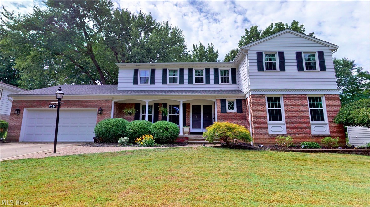 Need room to social distance? This is the house for you!! Majestic Colonial with many updates is waiting for you. Large, (gas) fireplaced living room with crown molding and new carpet/paint, formal dining room with chair rail, fresh paint, and hardwood floor. Comfortable, brick fireplaced (wood but could be converted back to gas) family room with wood beams in the ceiling has slider to huge patio and big, fenced backyard. Huge eat-in kitchen with tons of freshly painted cabinets and epoxy resin countertops, includes all kitchen appliances along with double wall ovens-one regular oven, one convection oven. Finishing the first floor is an office, two half baths (one in back of house, one off the foyer) and large, grand foyer and curved stairway. Upstairs is open "loft" area, 3 large bedrooms with double closets & master bedroom with walk-in closet/built-ins and master bathroom. Second floor also has full bathroom with double sinks. Lower level includes two huge, carpeted rec roo