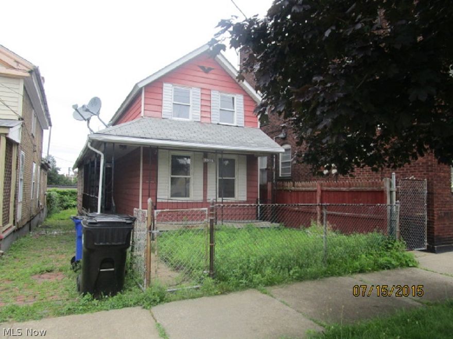 Charming curb appeal in the city! Be a part of Cleveland's new trendy area! Nice colonial 2 story is convenient to shops, parks and schools. Covered front patio entrance. Large living area. Open eat-in kitchen with separate entrance. Laundry area off kitchen. 3 bedrooms upstairs. Covered porch in rear yard. Completely fenced in back yard. All offers must be submitted with pre-approval letter or proof of funds.