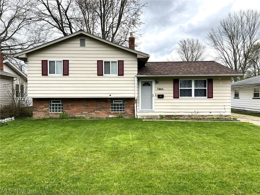 Beautifully updated split level, ready to move in. Over 1500 sq ft of total living area, including the walk out lower level family room. Galley kitchen with spacious eat-in area includes dishwasher, stove and microwave. Luxury vinyl plank flooring throughout the home. Furnace, central AC, water heater, house and garage roof, renovated full bath 2019. Additional half bath in lower level. Newer sump pump with battery backup. Additional features include a two car garage, private rear patio with awning and spacious back yard.