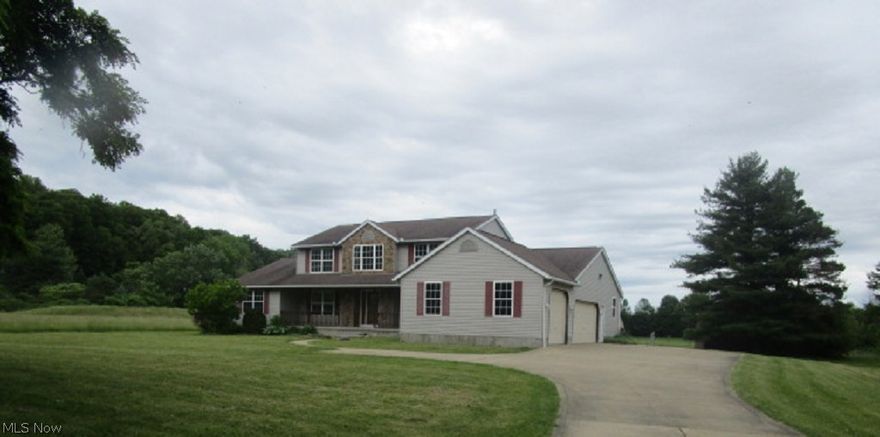 Spread out in this sprawling colonial-style home located on over 4.8 acres of rolling land with a pond. Features include 5 bedrooms, 4 baths and full, finished basement with rec room, media room, laundry area and full bath. Vaulted ceiling in living room. Formal dining room with coffered ceiling. Country gourmet-style kitchen with casual dining area. Glass sliders out to custom redwood decking overlooking beautiful wooded land and pond. First floor master with glamourous en suite bath! Additional first floor bedroom can also be office space. Two spacious bedrooms upstairs. Do not miss this country beauty! All offers must be submitted with pre-approval letter or current proof of funds. Employees of Bank of America or its affiliates or subsidiaries are strictly prohibited from directly or indirectly purchasing any property owned by Bank of America.
