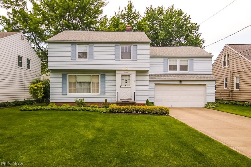 Welcome home! This beautiful charming four bedroom colonial is waiting for you in the perfect location in Lyndhurst. Nicely landscaped and located on a quiet tree-lined street a short distance from the Lyndhurst pool and community center, this home features gleaming hardwood floors and plaster walls throughout the entire house. As you enter this home, the bright sunlit living room is accented with a hardwood floor, coved ceiling and a large picture window. This opens to the formal dining room with hardwood floor.  A generous sized eat-in kitchen can be accessed from both the living room and the dining room. Four spacious bedrooms and a linen closet round out the second floor along with the fully tiled bath than includes a large closet for towels and toiletries. The huge master bedroom boasts a built-in dresser as well as two large lighted closets. There is a partially finished basement rec room and a two car attached garage. Located near public transportation, parks, playgrounds, shopp