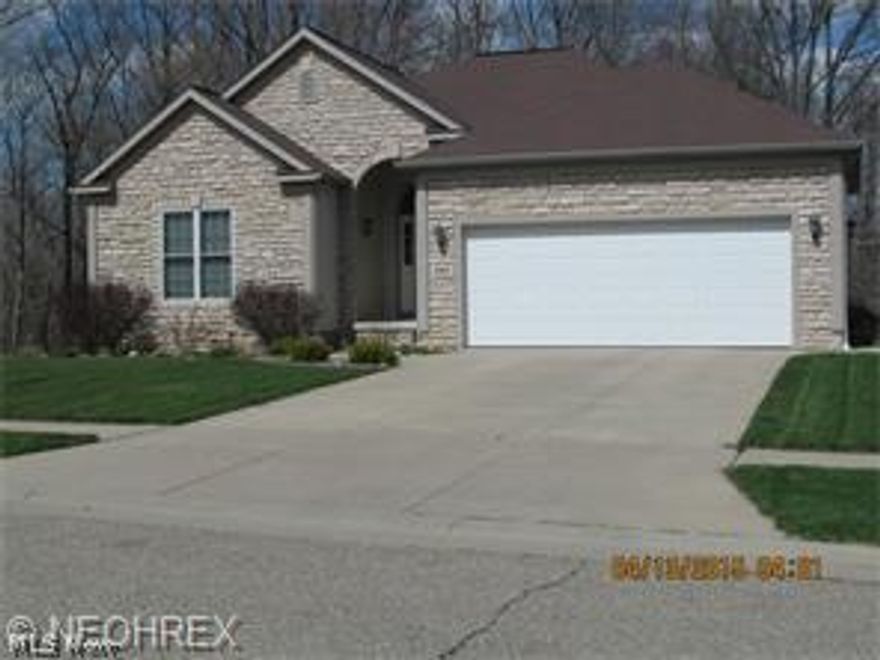 Open floor plan ranch! Immediately available!  Well taken care of home! Vaulted ceilings! 2100 sq ft all on main floor! Fireplace- great windows overlooking private rear yard- backs up to woods on dead end street! First floor laundry! Oversized garage! 3 year old stainless appliances! Lots of ceramic floors. Walk out basement- plumbed for 3rd bath ready for you to finish! Split bedrooms- private master suite!