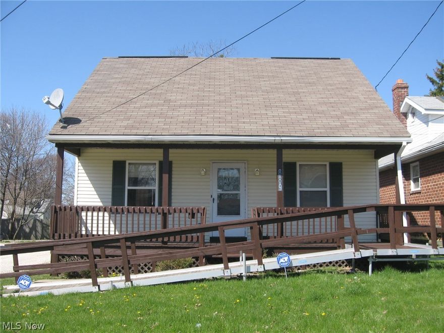 Quick Possession, 3 Bedrooms with walk in closets, 2 baths, Large kitchen's eating area opens to living room. ADT Security System. 
Brand new carpet through out & fresh paint. Full basement with glass block windows. Large front porch with handicapped ramp. 
Call for an appointment. "MOTIVATED  SELLER" @ 39,900.