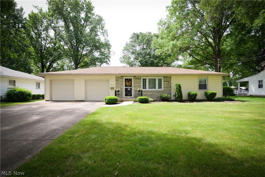 Wow! What a nice ranch in Austintown! This cute home offers, great curb appeal and well kept interior. The carpeted living room is spacious with great natural lighting. Coat closet upon entry. The eat in Kitchen has nice counter and cabinet space, and the appliances are staying. Gas stove and fridge. The Master is carpeted with a spacious double closet. Bedroom 2 used as a guest bedroom and bedroom three currently used as a den, but you choose! Place your furniture right, you may even be able to have a formal dining space! Full basement has great storage capabilities. Glass block windows really brighten that up! There is even a toilet in the basement, finish the area for a complete half bath! OWNER Offering One Year 2-10 Home Warranty to buyer! This one is vinyl sided, has a 3 Dimensional shingled roof in 2009, vinyl windows, central air, water tank in 2013 and KaRon waterproofed the basement in 2013.(owner can provide the paperwork). The attached garage has two doors and attic access.