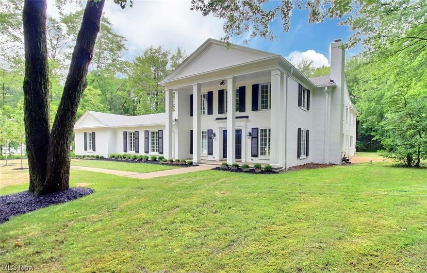 Truly breathtaking brick Georgian that has been completely renovated inside & out! Not only does this home offer designer style and superior quality, it's in a peaceful location on a beautiful 2.5-acre lot. It's absolutely spectacular! First and second floor owner's suites! Phenomenal great room beamed ceilings and a spectacular family room overlooking the backyard. Spacious kitchen of your dreams with top-of-the-line appliances and an island built for entertaining. First and second floor laundry! So much more... Close proximity to main roads, I-271, Hillcrest Hospital, upscale shopping, and fine dining! Some of the most prestigious private schools in Cleveland are located just minutes away!