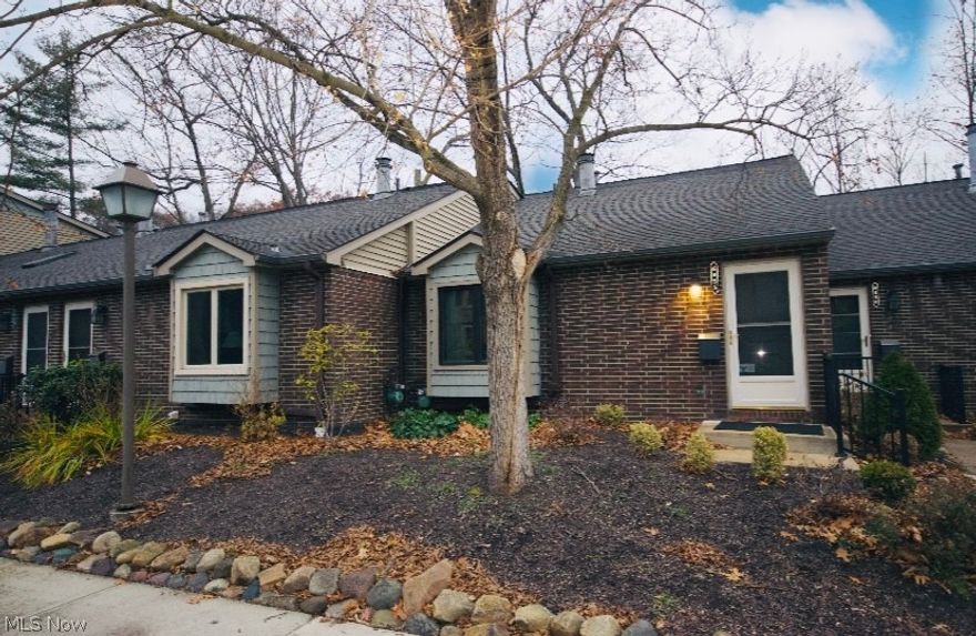 Welcome to this amazing condo in Brecksville. Very Modern-contemporary split style townhouse. As you enter this brick condo, you will be amazed by the 2-story soaring ceiling with beams in the spacious great room. This room also boats a beautiful wood-burning fireplace and plenty of natural light. The second level is home to two spacious bedrooms and a full bathroom with dual vanities for your convenience. The lower level is an open floor plan with another living space, dining room and laundry area with a half bathroom. The kitchen is spacious with plenty of working counter space and full appliances. There's storage galore and a crawl space under the main living area. A one-car heated, detached garage is included. There’s a pool, patio and wooded lot for beautiful views. Quiet, private street and great location near shopping. The Brecksville Recreational Center, skiing resorts and Metroparks are within great proximity to this property. Pets are welcome. Schedule your showing today.