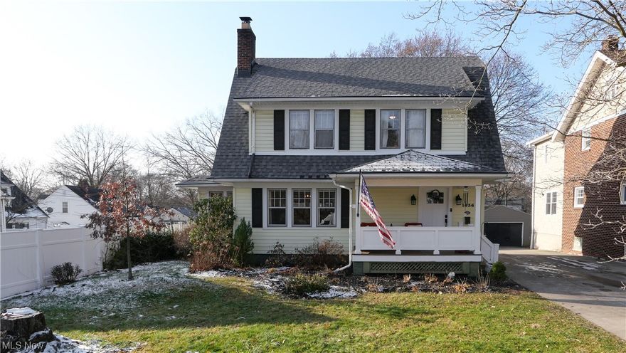 Welcome to 1636 25th St. This beautiful home has a mix of modern and vintage charm and is located on a desirable street on the west side of Cuyahoga Falls. As you enter from the covered front porch you'll be greeted by the spacious living room which features a gas log fireplace and decorative columns with built in glass door cabinets. The living room flows into the dining room which opens to the 4 seasons sunroom as well as the kitchen and half bath. The fully appliance kitchen features granite countertops and tile backslash. Beautiful hardwood floors, ceramic tile floors, and crown molding throughout the first floor. 3 bedrooms and a full bath complete the second floor. The master bedroom features a barndoor closet with a closet organizer system. Hardwood floors under the 2nd floor carpet. The 3rd floor attic is great for storage or finish it to your needs, the space is 28'x11' and there is a full wood floor. The partially finished basement has a 23'x11' rec room and a large laundry/storage area. The extra deep 2 car garage has ample storage space and a workshop area. The backyard is fully fenced with a deck and an above ground pool. The interior of the home and exterior of the garage have been freshly painted (23). Other recent updates include the furnace (23), hot water tank (23), roof on home (21), front porch floor, rail, and posts (19), new deck (18). 1 year home warranty is included!