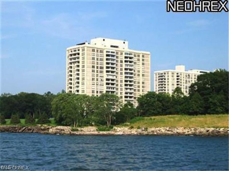 Lifestyle at 2 Bratenahl Place is certain to impress! Gorgeous views of Lake Erie from every room. Large living room with wall of windows. Gourmet kitchen. Spacious master suite with glamour bath. Light and bright. 2 Balconies. Pool, tennis, entertainment room on a settling of over 18 acres. High end building with numerous amenities. Lease with option to purchase available. Call Today!