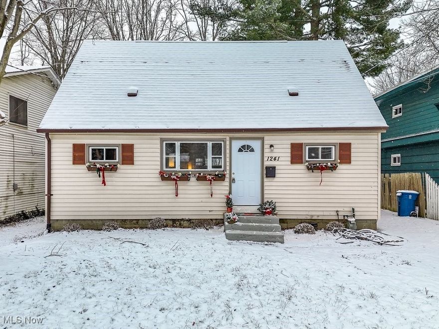 Welcome to this beautifully updated 3-bedroom, 1-bathroom Cape Cod, perfect as a starter home or a smart investment opportunity! Situated in a prime location off Kent's West Main Street, this home offers the perfect blend of convenience and tranquility. Enjoy easy access to the shopping and dining options of Kent and Stow, while being nestled on a quiet street near Longcoy Elementary and the Portage Hike and Bike Trail.

Step inside to find a host of modern updates designed for comfort and style. The living room and eat-in kitchen feature sleek vinyl plank flooring, while new carpeting enhances all three bedrooms. The bathroom has been tastefully updated with on-trend porcelain flooring, a new vanity, and a modern commode. Fresh, neutral paint throughout the entire home creates a clean and inviting atmosphere.

The large eat-in kitchen shines with its new backsplash, updated flooring, and a stylish pendant light fixture. Upstairs, you’ll find a spacious bedroom with ample closet space, offering a cozy retreat. A full unfinished basement provides abundant storage and a designated laundry area, complete with washer and dryer, adding practicality to this charming home.  Additional updates include new HVAC and water heater (2024), Roof replacement (~12 years), exterior entry doors and interior doors to bathroom and basement (2024) and a freshly graveled driveway (2024).

Step outside to relax or entertain on your private patio, overlooking a flat and generously sized backyard including 2 parcels – perfect for outdoor activities or your four-legged friends. Great value for this updated and move-in ready home! Make your appointment today!