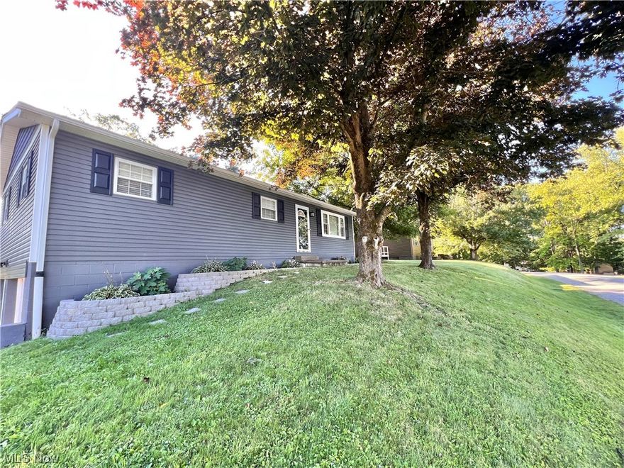 Welcome Home. Located in a well established neighborhood off of Timber Run Road and close to West Muskingum Schools. When you walk in the front door you are greeted by a large living room featuring a large picture window and beautiful hardwood floors. As you continue through the home you will find a dining space with glass sliding door leading to a beautiful deck and back yard with new outbuilding for additional storage. Back inside the updated galley kitchen includes refrigerator, range and dishwasher. Down the main hall of the home you will find the updated main bathroom and three large bedrooms with generous closets. The partially finished basement is great for family room, possible 4th bedroom or whatever else you may need. There is also a separate laundry and mechanical room. You also have access to the 2 car garage. The siding and roof are new in 2022. Less than 5 miles to I-70 this is a great location for commuters.