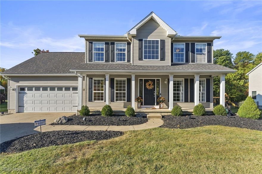 Welcome HOME! This beautifully updated 3-bedroom, 2.5-bath colonial in Medina offers the perfect blend of comfort, style, and function. Step inside to find gleaming wood floors in the foyer, dining room, and hallway that flow seamlessly into the kitchen and half bath.

The main floor features a spacious living area, a formal dining room, convenient first-floor laundry, and an attached two-car garage. Upstairs, the remodeled owner’s suite boasts a dream-worthy walk-in closet and a stunning updated bath. Two additional bedrooms, both with large closets, and a second full bath complete the upper level.

The finished basement provides a versatile rec space, along with plenty of storage. Outdoors, you’ll enjoy a large deck overlooking a great-sized yard—perfect for entertaining or simply relaxing.

With thoughtful updates throughout and a location in the sought-after Liberty Woods development, this home is truly move-in ready.