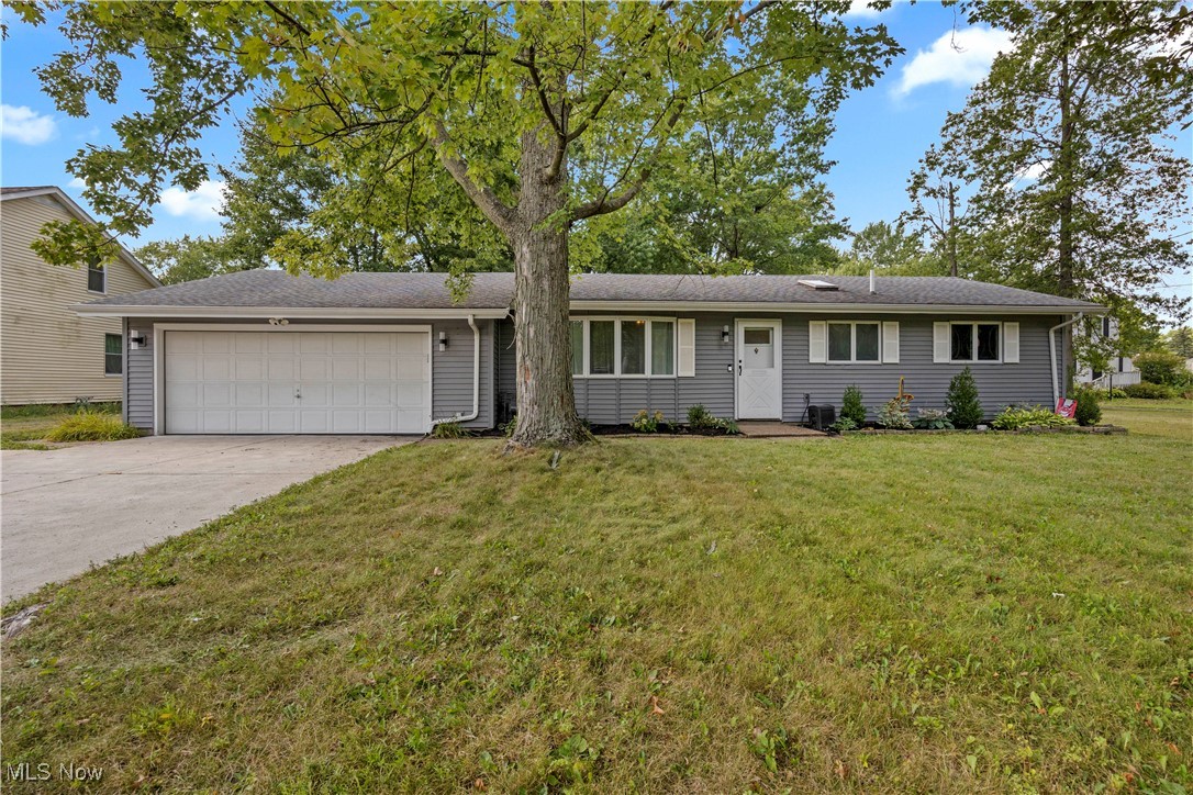 Welcome Home to this Updated Olmsted Township Ranch situated on .56 acres! There are 3 nice sized bedrooms and a flex room which is perfect as an office or playroom along with 2 full baths and 1 half bath giving you all the space you'll need! When you walk through the front door, you'll be amazed by the vaulted ceilings in the spacious, open living room and formal dining room! This area is open to the family room space as well. And the kitchen is a dream! With classic white cabinetry, granite countertops, subway tile backsplash, black faucet, cabinet hardware accents and stainless steel appliances. (2019) There's a laundry room with a storage area as well which makes a nice pantry. The lower level basement is unfinished and also has a crawl space perfect for additional storage. The outdoor living is just wonderful! With a full wood privacy fence, back patio that has a covered area along with a deck as well! Patio extension and Shed. (2022) 6 foot privacy fence. (2019) Driveway expansion. (2019) Vinyl siding. (2019) Furnace and Central Air. (2024) There's nothing left to do, just pack up and move right in!