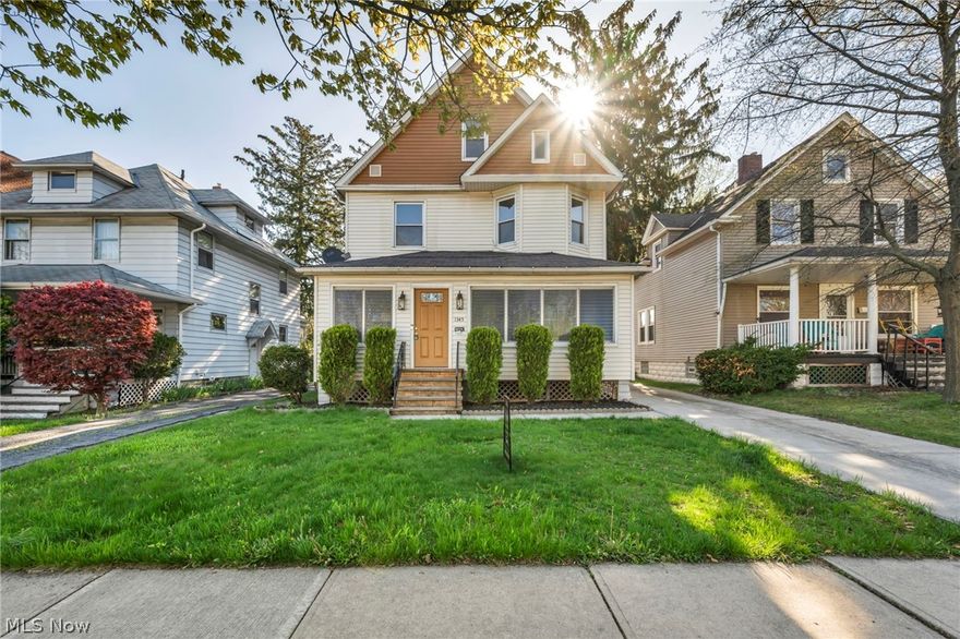 Welcome to Old Meets New.  This beautiful Colonial has been updated while preserving its original charm.  Throughout the home, you will find original hardwood floors, natural woodwork, doors, and built-ins.  You'll also find a brand-new kitchen, new baths, a finished basement, and a new 3rd-floor Primary Suite.  The home has been tastefully and professionally updated and designed.  The stunning custom kitchen features a suite of Cafe appliances, plenty of storage, and a prep area.  The dining room features a dry bar with a beverage fridge.  The family room has a decorative fireplace and shelving.  You'll find a full bath and laundry room in the lower level of the finished basement.  There is a full bath in the lower level, a 1/2 bath on the 1st floor, a full bath on the 2nd floor with 4 bedrooms, and a full bath on the 3rd floor with the Primary Suite.  Warmth, charm, and character abound in this home.  You'll also find a finished front porch, a 2-car garage with new electric doors, a huge parking pad, and a backyard (extending behind the garage).  Updates include, but are not limited to, all mechanicals, windows, roof, plumbing, electrical, kitchen, baths, 3rd floor, basement, garage doors, and new openers.  Please make sure to add this home to your Must See list by contacting your favorite REALTOR®.