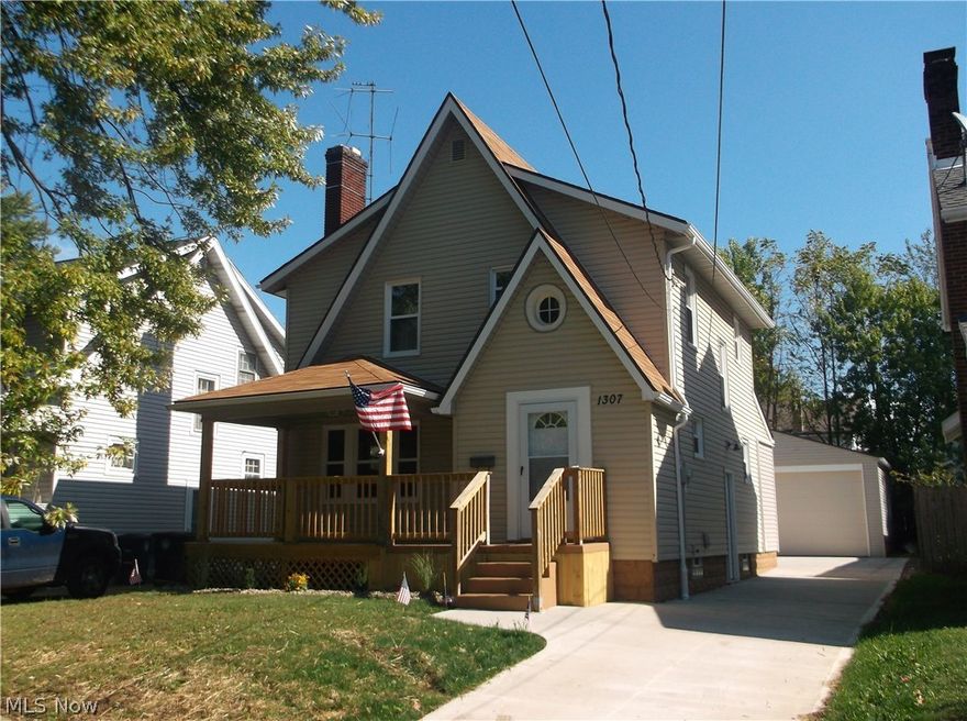 Brand New! Yes tons of brand new you will find at my new listing 1307 Dietz Ave located in the heart of Firestone Park surrounded by three bedroom Colonials this house is far from the norm, featuring brand new eat-in kitchen new counters, floors, cabinets, new vinyl windows throughout new carpet, and hard surface throughout two full brand new bathrooms everything new, new Plumbing, furnace, central air brand new paved driveway, two car garage, new front porch, glass block windows, waterproof basement, vinyl siding, formal dining room with sliders two brand-new back deck and a home warranty!Check us out you'll buy it! Call today for a private viewing!