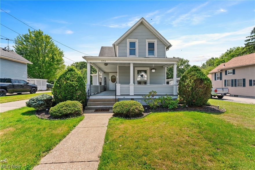 Welcome to this charming colonial home with great curb appeal in the heart of downtown Amherst! This home features a nice open floor plan with refinished hardwood floors & laminate throughout. First floor master bedroom and full bath. The spacious living room flows into the family and dining area and the has a large kitchen which offers plenty of cabinet and counter space.  2 cozy bedrooms and another full bathroom on the second floor. Enjoy the large front porch, where you can relax and watch the world go by, or the large backyard, where you can entertain your guests or play with your pets. Full unfinished waterproofed basement with laundry room has great storage space. The oversized two-car garage provides ample storage and parking space. This home is conveniently located close to shops, restaurants, parks, and schools.  Don’t miss this opportunity to own this beautiful home in a desirable location.