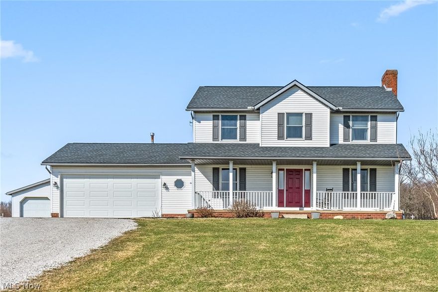 Great little mini- farm in Marlington Schools.  3 bedroom 2 1/2 bath home on 3 acres.   Great room with fireplace, first floor laundry and patio off of the formal dining room.   This is a must see!  Call anytime for details and a private showing.