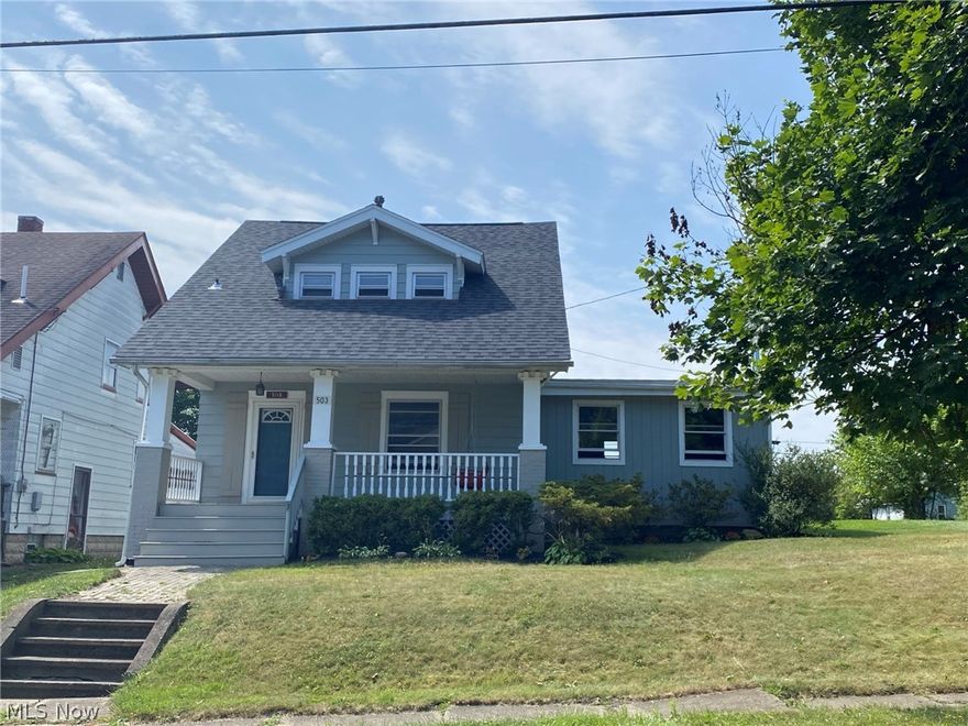 Immaculate home ready for immediate possession. Wonderful rustic family room with vaulted wood ceiling w/beams, hardwood flooring  & Brunco wood burner to heat home on those cold winter days.  Formal dining room, updated kitchen w/pantry and stainless steel appliances. Formal LIving room plus bonus room off kitchen for breakfast nook or office area completes the first floor. Three bedrooms w/new laminate flooring & full bath complete second floor. Interior freshly painted with new carpeting & laminate flooring throughout the home. 100 amp electric service- 2021, Roof singles replaced on house in 2019, new metal roof on garage - 2019. Glass block windows in bsmt- 2019, New hot wtr tank- 7/2021 Whole house fan to keep home cooler in summer. Covered porch off back of home leads to nice patio area. Great side yard for pets or the kids to play. Added bonus is the great over sized cement block garage with separate service box and 220 line. Built in storage and shelving great for workshop. Ba