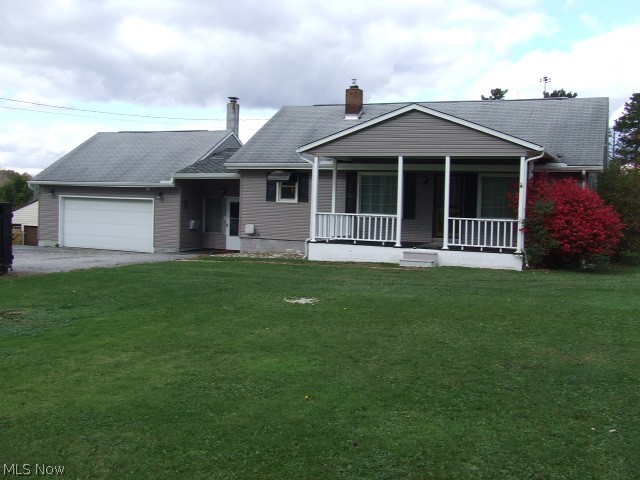 Cape Cod with 3 bedrooms and full bath on first floor, along with large, applianced, eat-in kitchen with breakfast bar and separate dining area. Upstairs is 4th bedroom plus loft area with built-in desk, closets and storage. Full, unfinished basement with full bathroom (sink needs hooked up). Breezeway with woodburner leads to 2-car oversized, attached garage. All this on .654 acre lot, next to last house on dead-end street, view of woods across the street. Updates include furnace/C/A-3 yrs, H20-2 yrs, siding-2yrs, windows-10? yrs, glass block, sump pump, ceiling fans. Deck in back that needs finished. Move right in or start updating to make it your own. Great location, close to new high school!