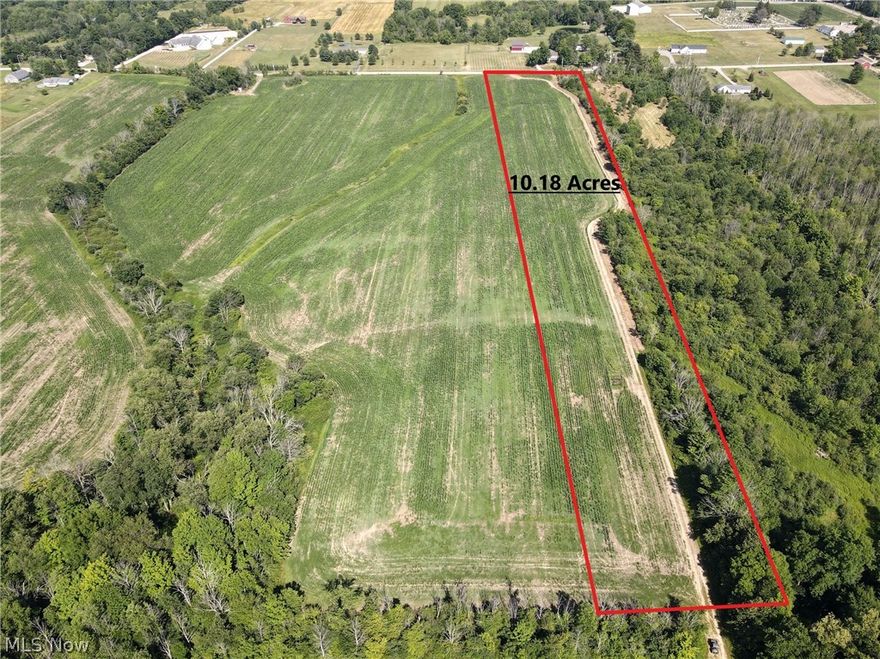 Nice open lot in Claridon Twp. Build your dream home on this 10+ acres. Lines on map are approximate.