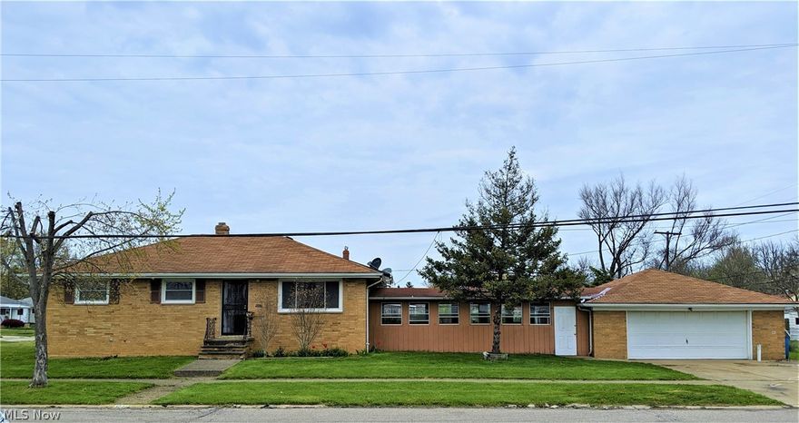 Updated 3 bedroom brick ranch with 2 baths. The main floor has hardwood flooring throughout.  The updated kitchen has new Coretec vinyl tile flooring, plenty of cupboards, counter and pantry space leading to the dining room.  The main bathroom has a new tub and Cortec vinyl flooring. Downstairs the basement is unfinished but has unlimited potential for a family room, exercise area or just use the ample storage. Outdoors you will find the fenced in yard, breezeway, 2 car garage.  Perfect for entertaining this summer.  Don't miss out on this great opportunity ask for the Virtual Tour!
