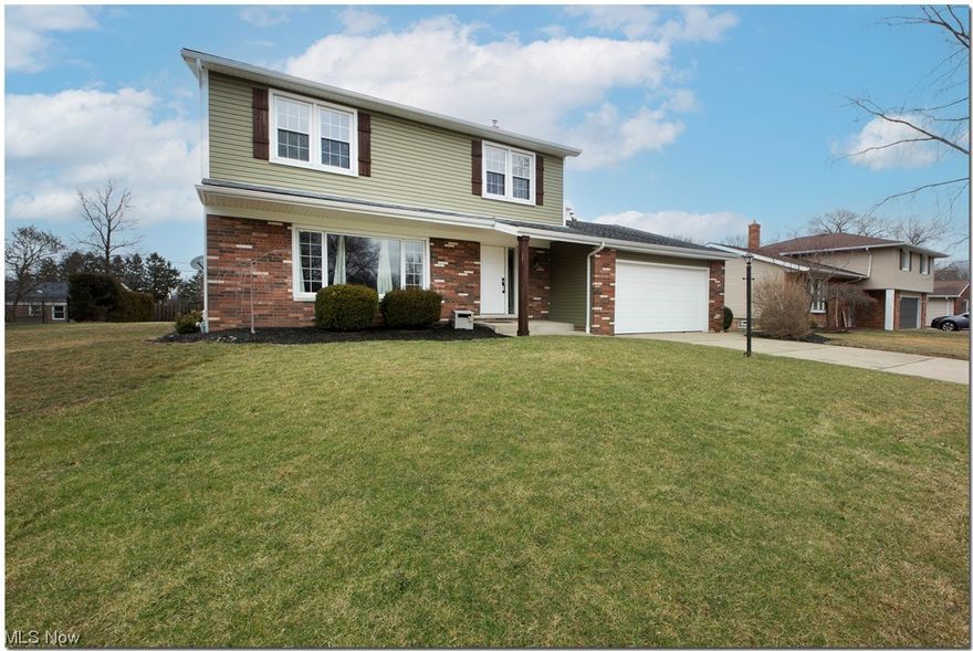 No need to look any further for your next home, here it is! Sparkling colonial on a cul-de-sac just waiting for a new owner. Entertaining sized Living Room with a large wall of windows that folds into the Dining Room with sliding doors and open to the terrific Kitchen with lots of cabinetry, granite countertops, island with seating, pantry and all appliances remain. Just a few steps away is the spacious Family Room with sliding doors to Deck and backyard. Upstairs in the Owners Suite is a fabulous full spa-like bathroom with a walk-in shower, walk in closet with the washer and dryer. There are also two additional Bedrooms and Hallway Full Bathroom. The Lower Level has a cozy Rec Room, and the utility side has a recently installed furnace 12/22 along with additional washer and dryer connections and storage. The garage has a nature stone floor along with cold and hot water taps. Back yard has a shed, partial fencing and a Deck with a connection for TV viewing. This is such a terrific pro