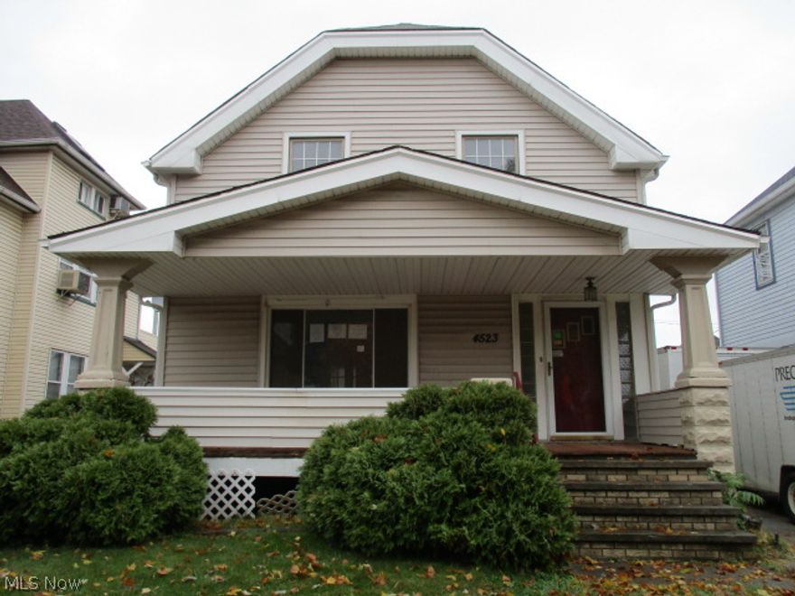 Bring your finishing touches and make this large Colonial a place to call home! The interior features over 1300 square feet of living space. large living room, formal dining room, large bedrooms, ample sized kitchen and a beautifully updated bath. Large unfinished basement, enclosed sun porch, and hardwood floors. The exterior features a covered front porch, second floor open porch, fenced in backyard, and a detached two car garage. Bring your personal touches / TLC and bring this house back to it's full potential. Call today for more information and personal tour of this home. This property is owned by HUD and is being sold in as-is condition. HUD will not make any repairs. HUD Case # 412-546818. This property is managed by Matt Martin Real Estate Management.